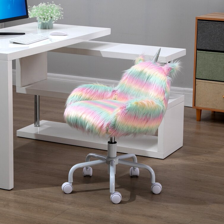 Kids fuzzy desk cheap chair